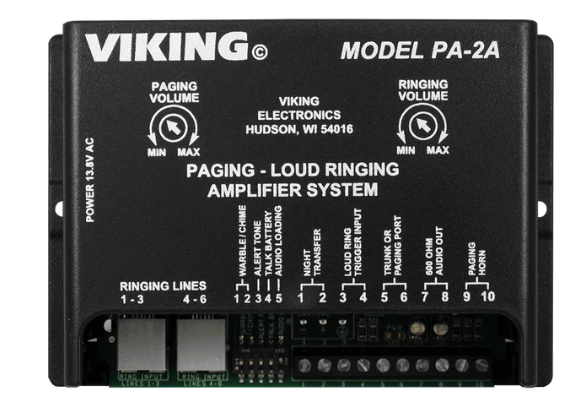Viking PA-2A Amplifier Paging Ringer